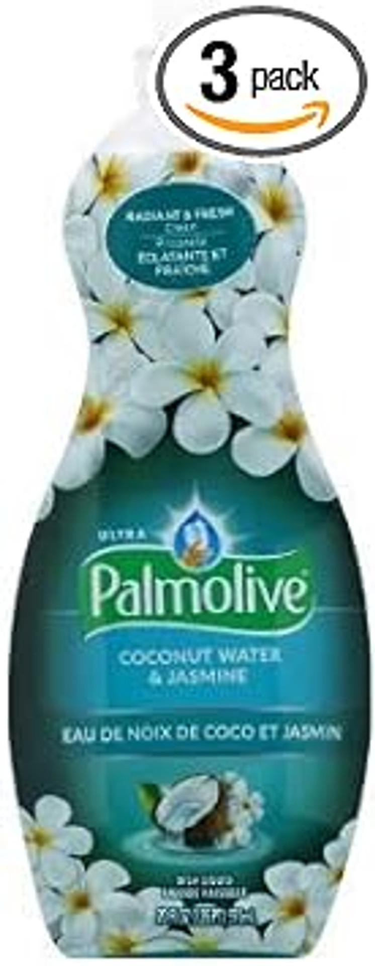 Palmolive Ultra Liquid Dish Soap | Soft Touch On Hands | Tough-On-Grease | Concentrated Formula | Coconut Water & Jasmine Scent - 20 Ounce Bottle (Pack Of 3) Palmolive Ultra Liquid Dish Soap | Soft Touch On Hands | Tough-On-Grease | Concentrated Formula | Coconut Water & Jasmine Scent - 20 Ounce Bottle (Pack Of 3)