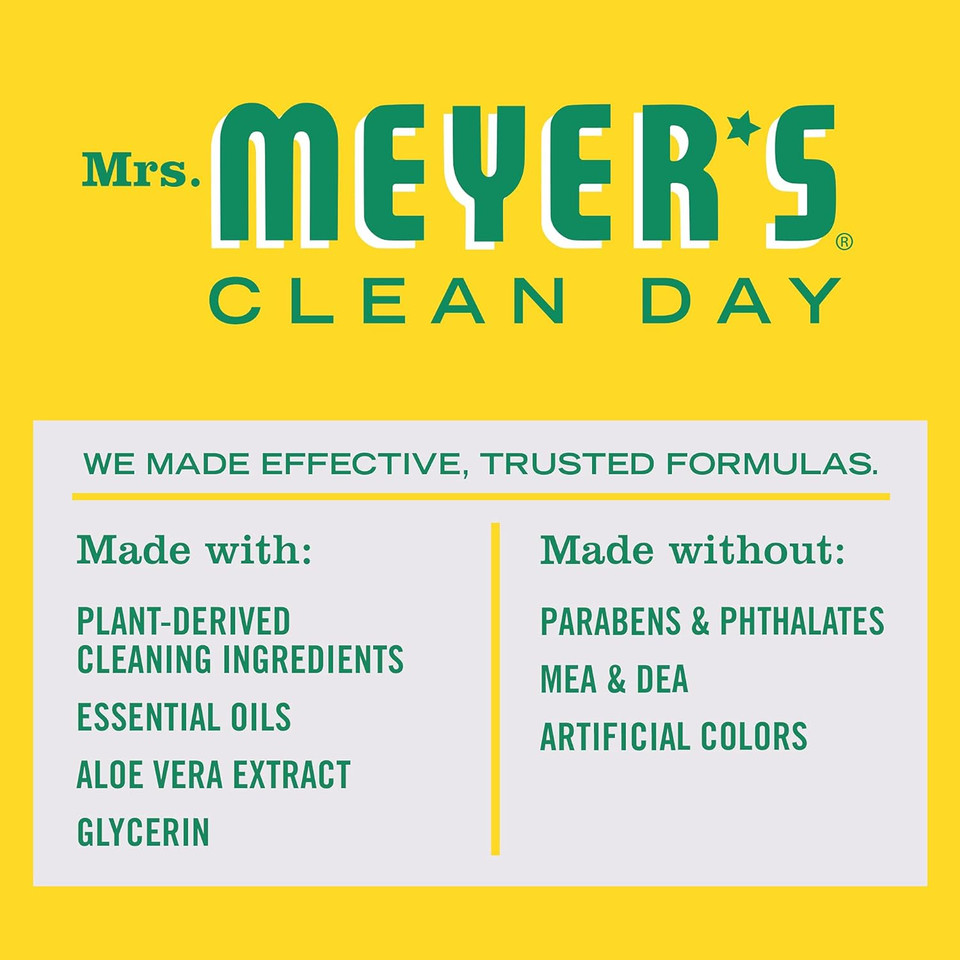 Mrs. Meyer'S Clean Day Liquid Dish Soap, Cruelty Free Formula, Honeysuckle Scent, 16 Oz- Pack Of 6