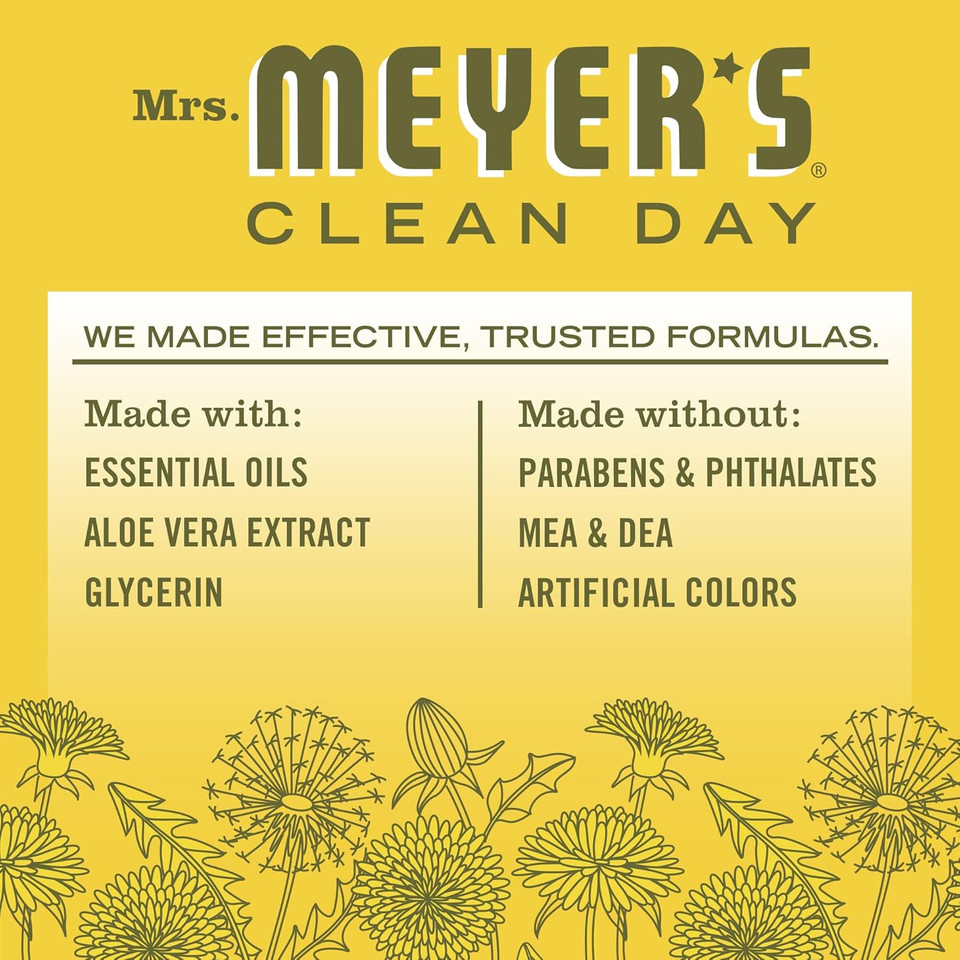 Mrs. Meyer'S Clean Day Liquid Dish Soap, Fresh Cut Grass Scent, 16 Ounce Bottle