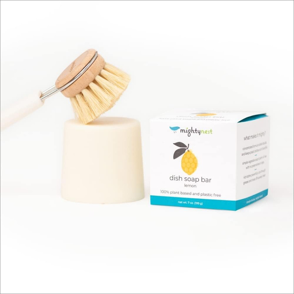 Mightynest Lemon Scented Dish Washing Bar Soap (7 Ounce (Pack Of 4))