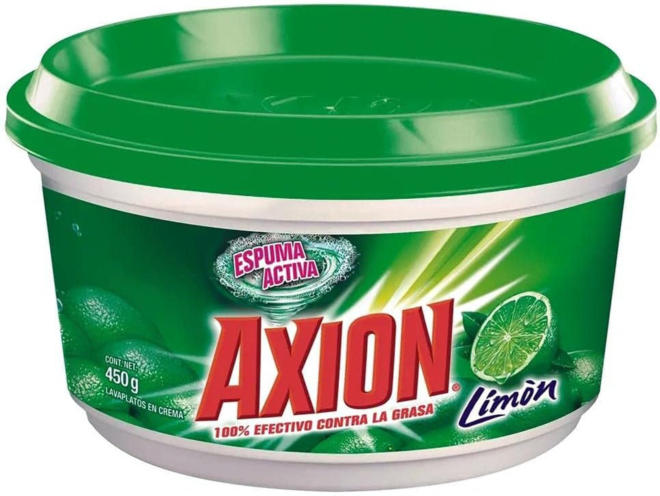 Axion The Real Grease Catcher El Verdadero Arrancagrasa Dish Soap (Lemon)