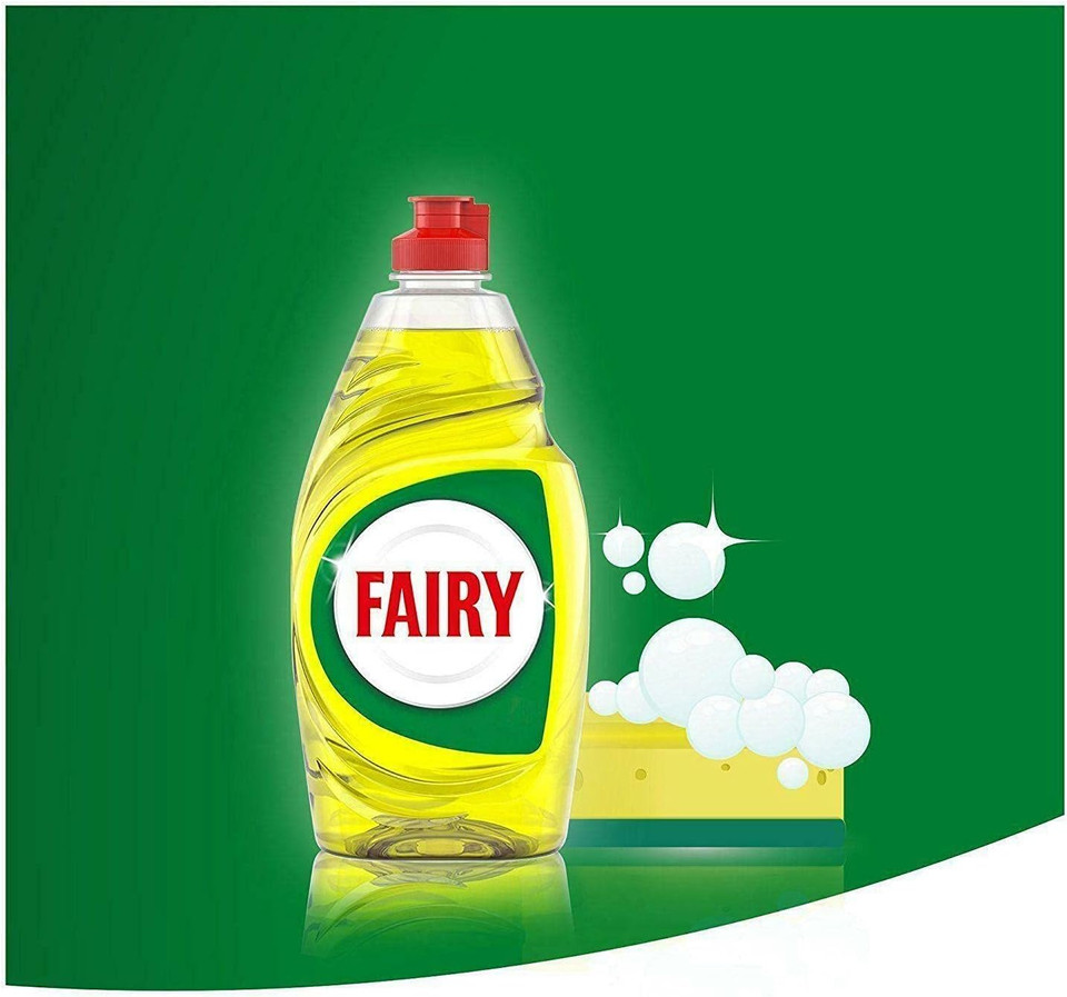 Fairy Lemon Washing Up Liquid (433Ml) - Pack Of 2