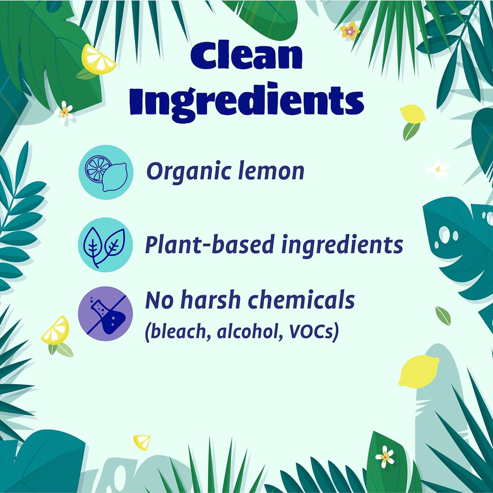 Originally Yellow Plant-Based Dish Washing Liquid | Dish Soap Liquid Infused With Organic Lemon | Quick-Drying Dishwashing Liquid Removes Dirt And Grease | Streak-Free Dish Soap, 16 Fl Oz (3-Pack)
