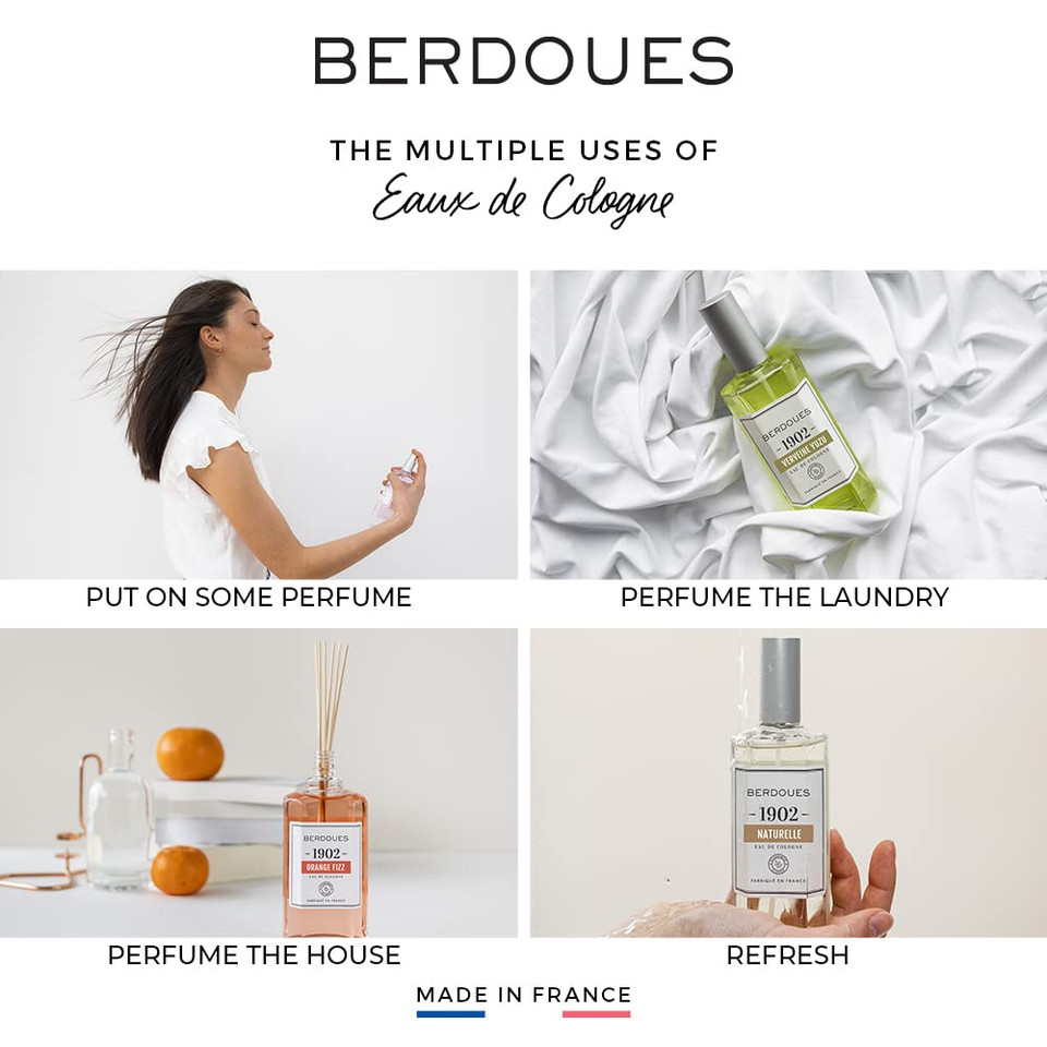 Berdoues 1902 Eau De Cologne Floral Scent Made In France | Lavender Spray Fragrance For And Men Women With & Luxury Unisex Perfume Premium Quality Ingredients 4.2 Fl.Oz