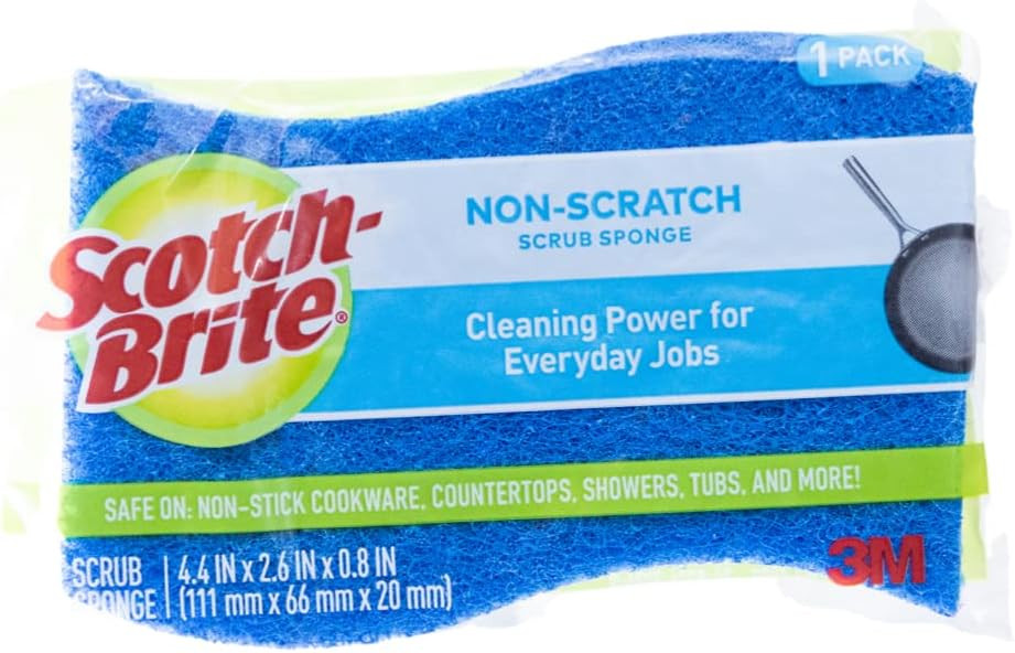 Palmolive Dish Washing Liquid, Dish Detergent Bundled With Scotch Brite Non Scratch Sponge 90Z Original