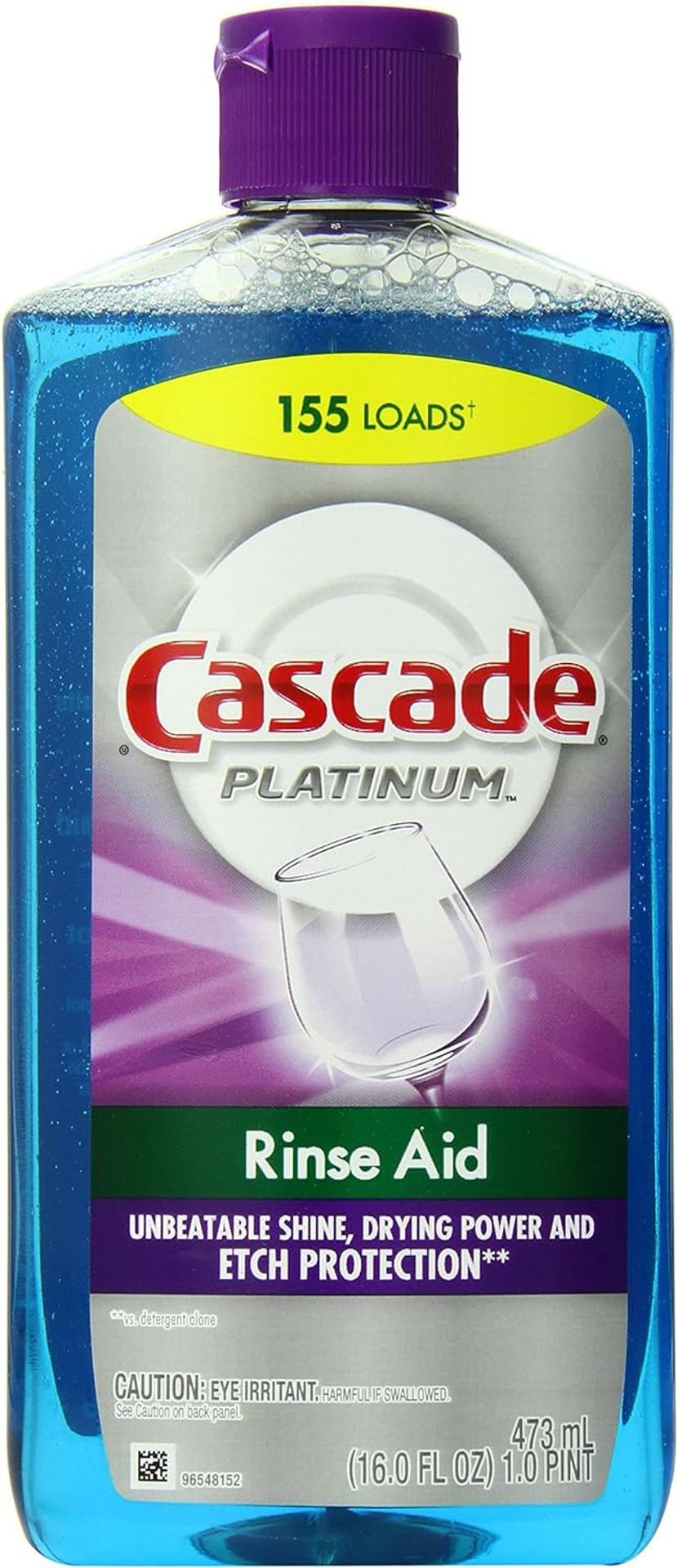 Cascade Rinse Aid Platinum Dishwasher Agent, Regular, 16 Fluid Ounce (Pack Of 6)