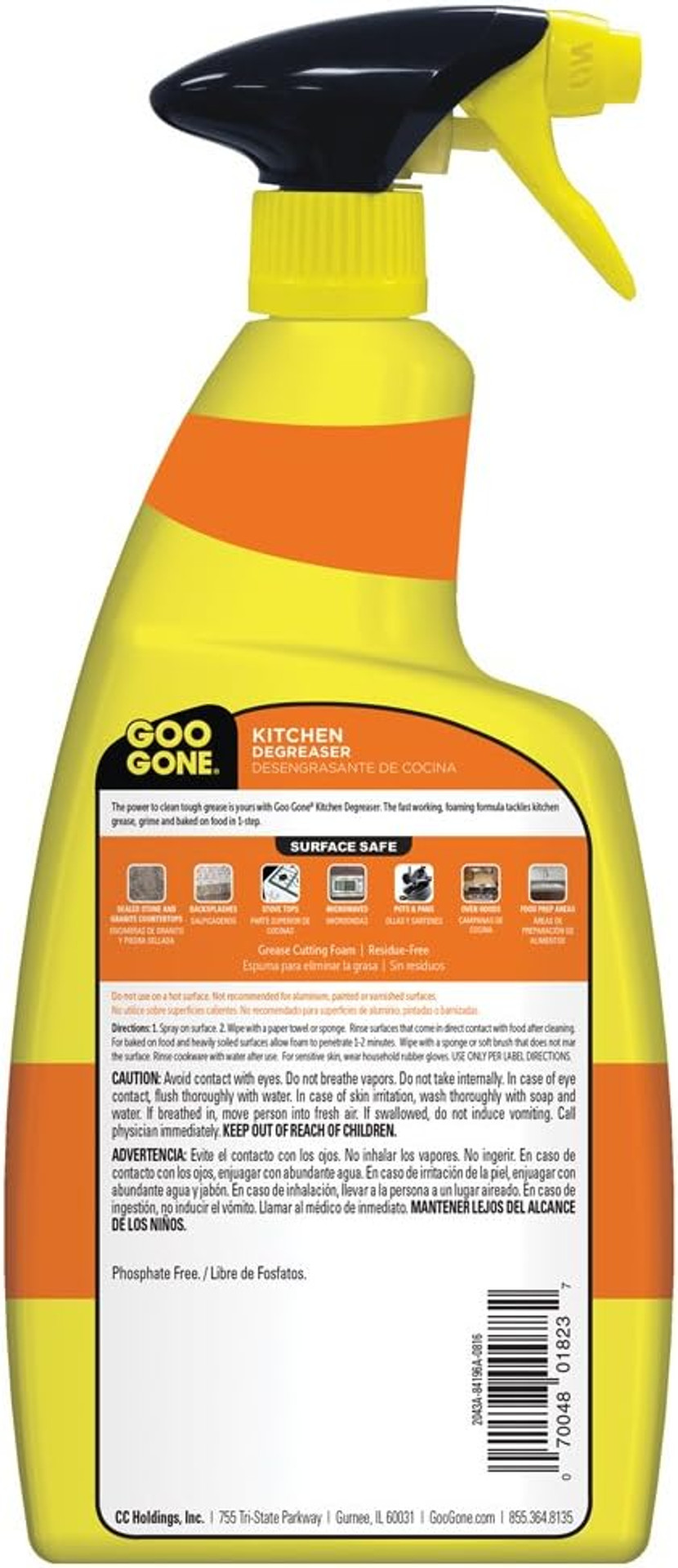 Goo Gone Kitchen Degreaser - Removes Kitchen Grease, Grime And Baked-On Food - 28 Fl. Oz Goo Gone Kitchen Degreaser - Removes Kitchen Grease, Grime And Baked-On Food - 28 Fl. Oz