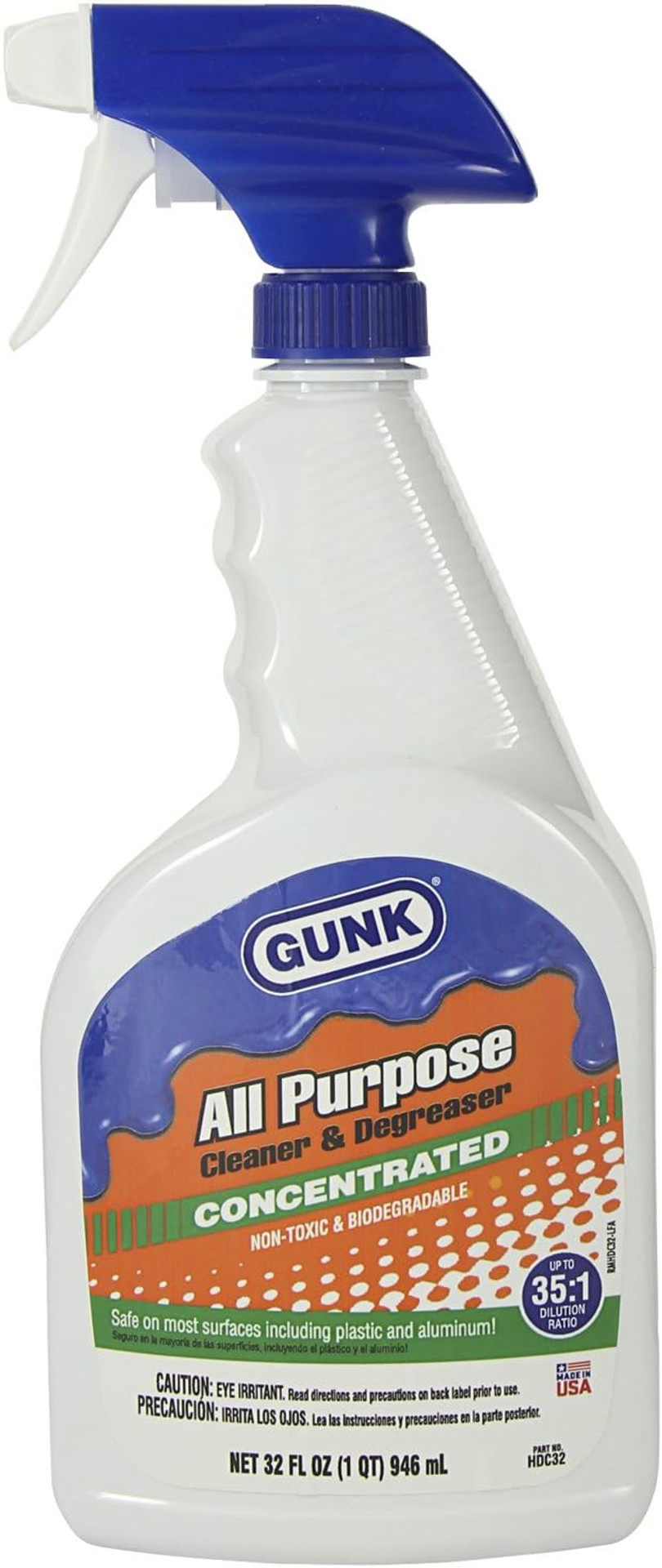 Gunk Hdc32 All Purpose Cleaner And Degreaser - 32 Oz