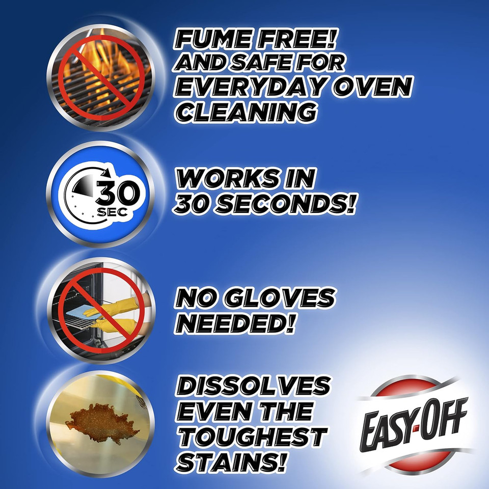 Easy-Off - Fume Free Oven Cleaner Aerosol, 24 Oz (Pack Of 4)