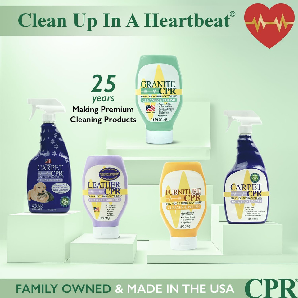 | 2-In-1 Clean & Polish (18Oz) | Granite Cleaner & Granite Polish, Daily Counter Cleaner & Granite Cleaners, Polish Marble, Quartz, Stone - Great Stone Countertop Cleaner