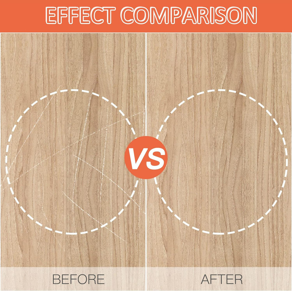 Seisso Wood Filler Furniture Repair Kit, Wood Fill Restore A Finish For Scratch Wood Floor, White Dark Wood Furniture Scratch Repair Kit Paste, Wood Stain Remover For Table, Door, Cabinet