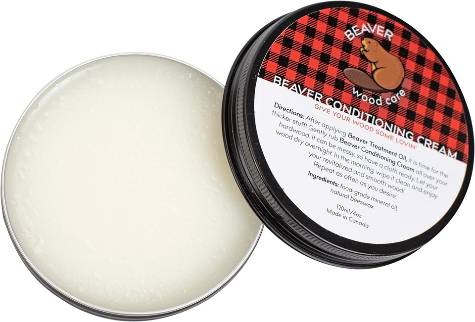 Cutting Board Cream - Wood Wax - Wood Conditioner - Food Grade Wax For Wooden Utensils, Tools, Countertops - Cutting Board Wax - Cracking And Warping Protection - 120Ml/4 Oz - Beaver Wood Care Cutting Board Cream - Wood Wax - Wood Conditioner - Food Grade Wax For Wooden Utensils, Tools, Countertops - Cutting Board Wax - Cracking And Warping Protection - 120Ml/4 Oz - Beaver Wood Care