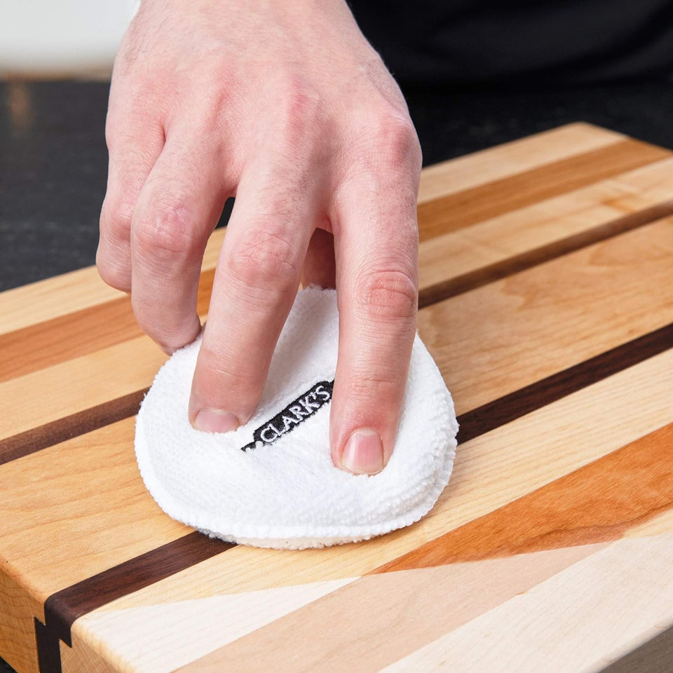 Clark'S Buffing Pads For Cutting Boards (3 Pack) - Finishing Pads For Applying And Buffing Wax On Wood Surfaces, Boards And Countertops - Cutting Board Oil Or Wax Applicator Pad - 3.5In Diameter Clark'S Buffing Pads For Cutting Boards (3 Pack) - Finishing Pads For Applying And Buffing Wax On Wood Surfaces, Boards And Countertops - Cutting Board Oil Or Wax Applicator Pad - 3.5In Diameter