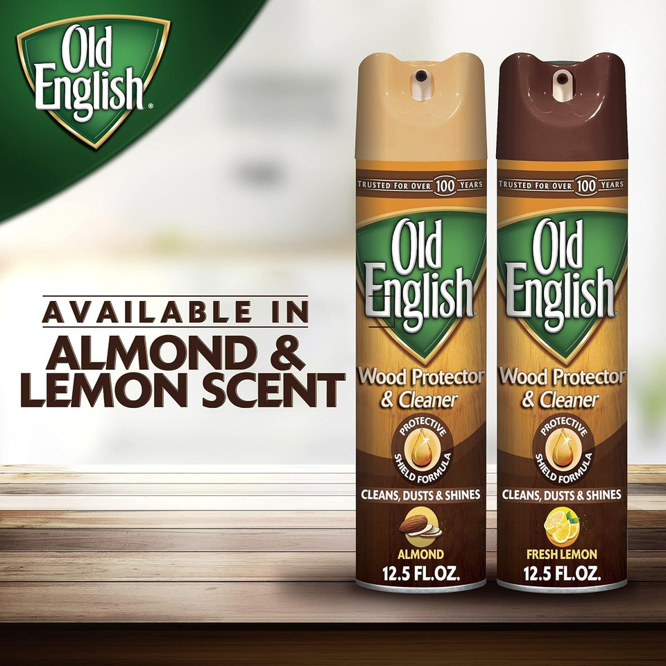 Old English Furniture Polish, Lemon 12.5 oz Can (Pack of 4)