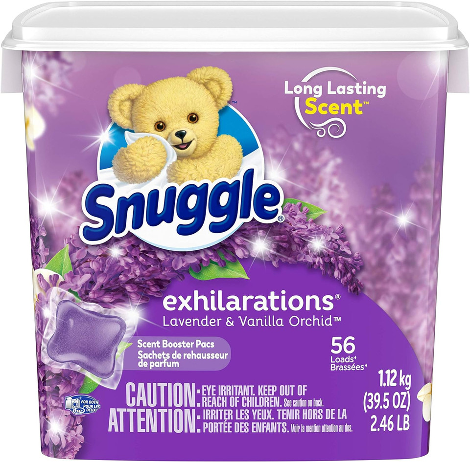 Snuggle Exhilarations In Wash Laundry Scent Booster Pacs, Lavender & Vanilla Orchid, 56 Count