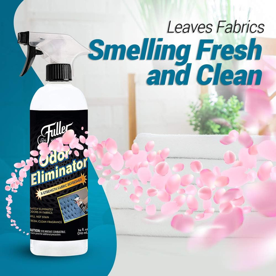 Fuller Brush Odor Eliminator Extra Strength Fabric Refresher Spray Refill Bottle - Refreshing Deodorizer For Cloths - Clean Fresh Scent For Linen, Clothing, Carpet, Upholstery & Car Interior