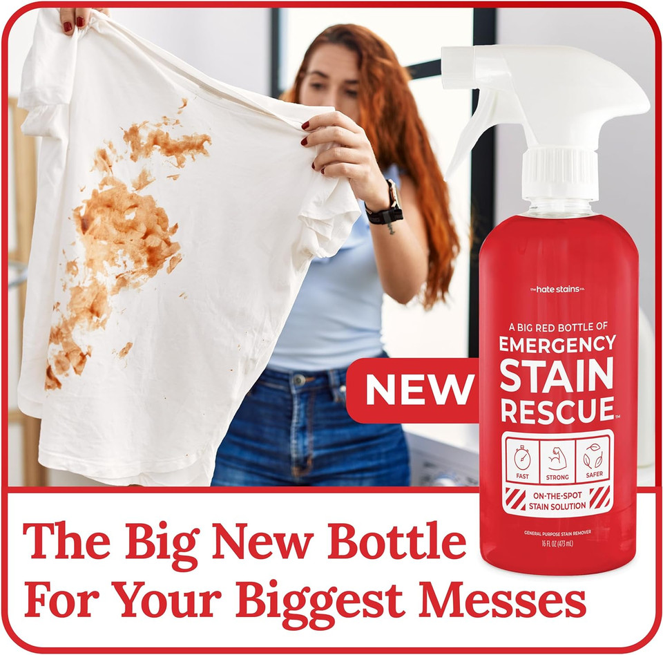 Emergency Stain Remover Spray ÃÂ 16Oz Laundry Stain Remover For Clothes, Upholstery, Carpet - From The Makers Of Miss Mouthã¢ÂS Messy Eater Stain Treater