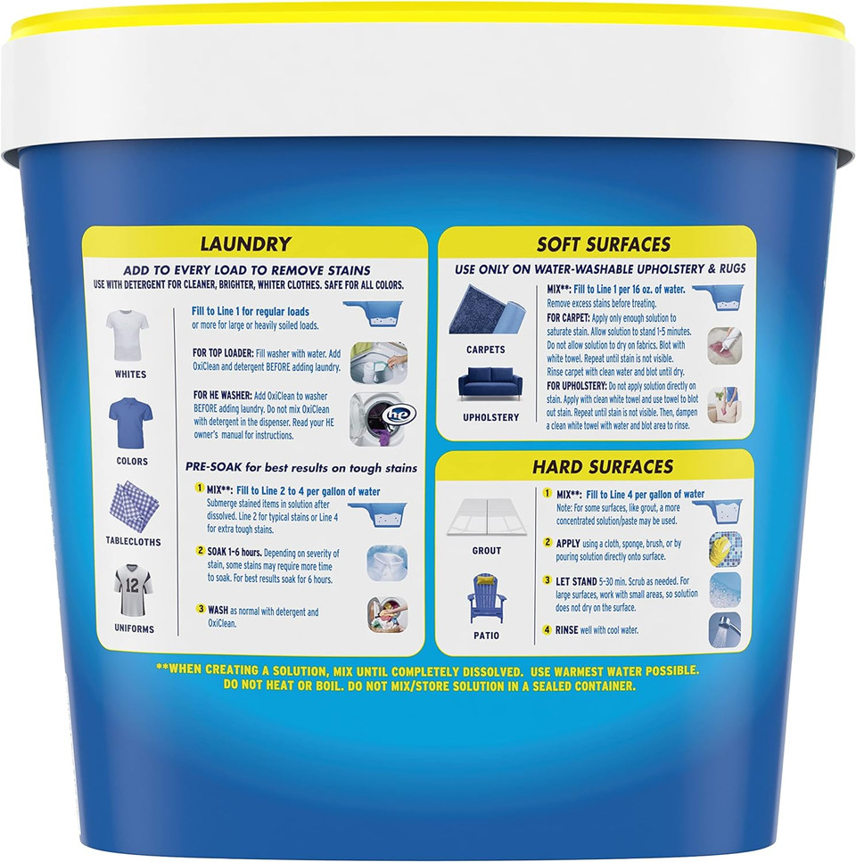 Oxiclean Versatile Stain Remover Powder, 5 Lb