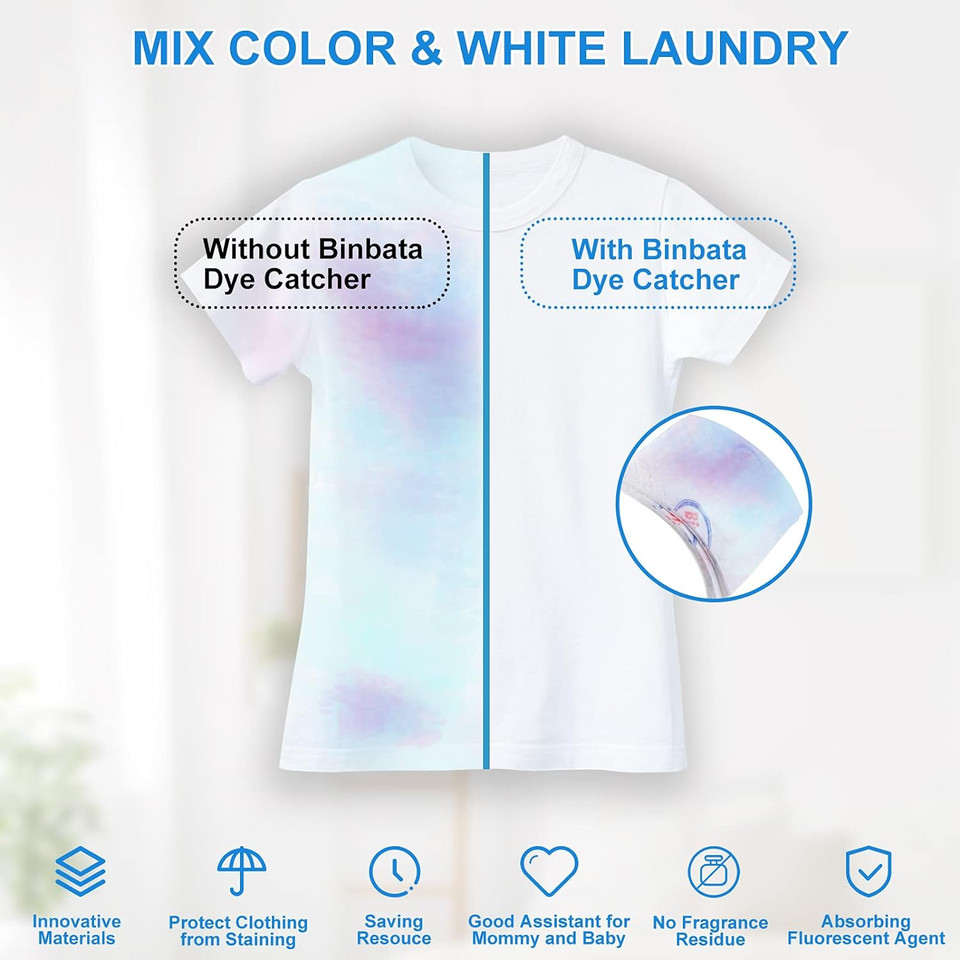 Color Grasper For Laundry 76 Count, Fragrance Free Dye Catcher Essential For Home Use, Dye Guard Grabber Sheets For Laundry In-Wash Sheets