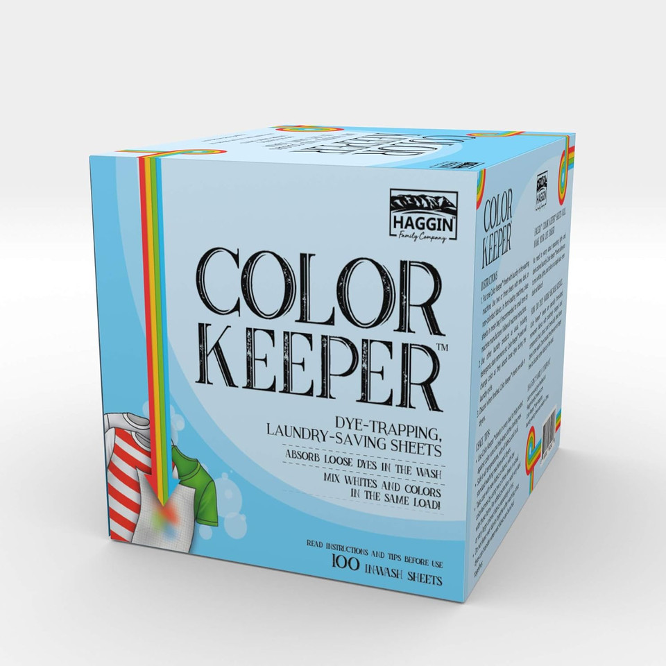Haggin Color Keeper Dye-Trapping Laundry-Saving Sheets, 100Ct Value Pack, Fragrance Free