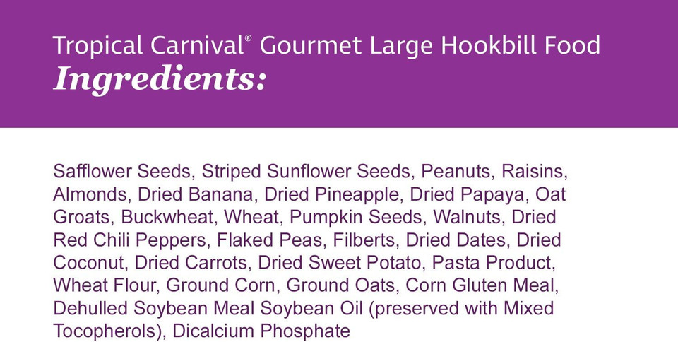 F.M. Brown'S Tropical Carnival Gourmet Large Hookbill Food For Parrots, Cockatoos And Macaws Over 13", 5-Lb Bag - Vitamin-Nutrient Fortified Daily Diet