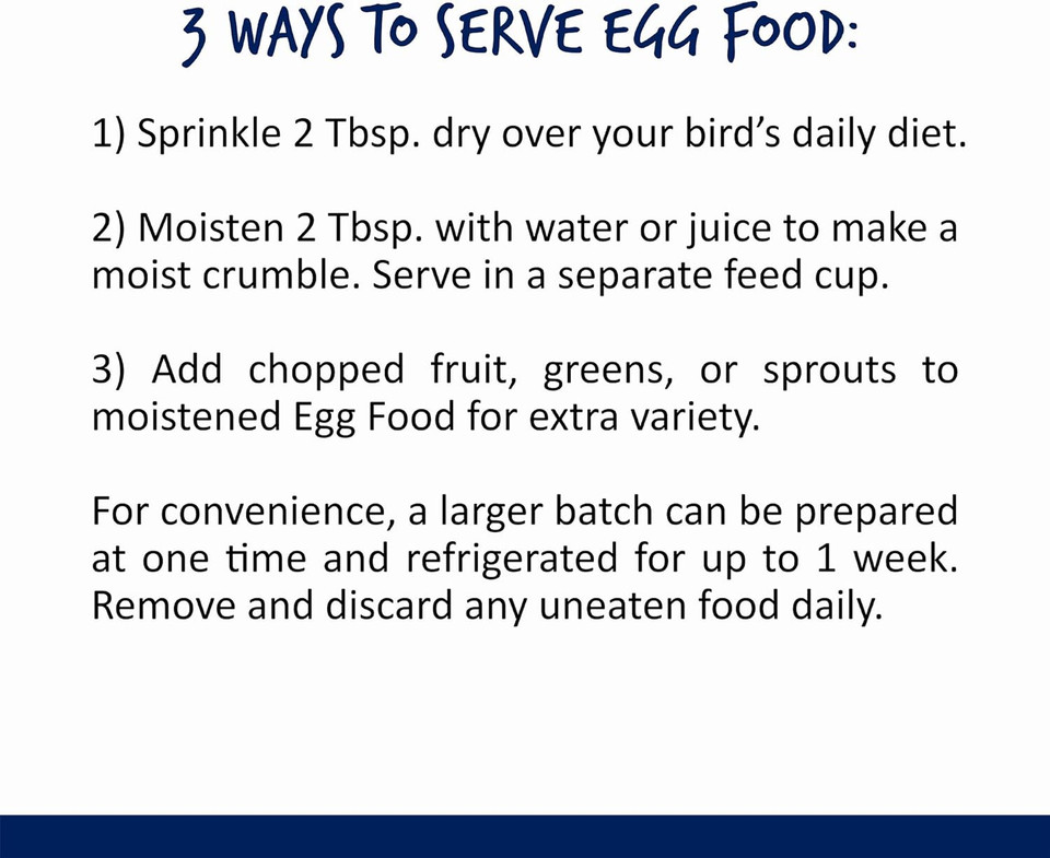 Vitakraft Vitasmart Egg Food For Birds - Daily Supplement For Parrots, Parakeets, Cockatiels, And Canaries - Bird Calcium Supplement 1.1 Pound (Pack Of 1)