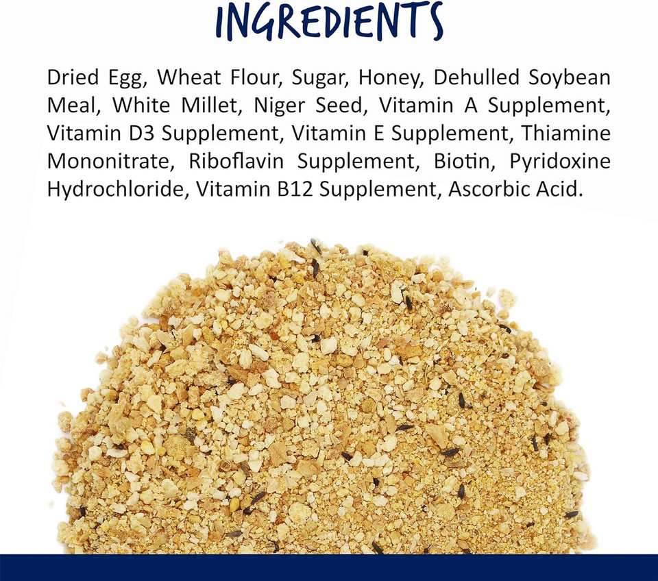 Vitakraft Vitasmart Egg Food For Birds - Daily Supplement For Parrots, Parakeets, Cockatiels, And Canaries - Bird Calcium Supplement 1.1 Pound (Pack Of 1)