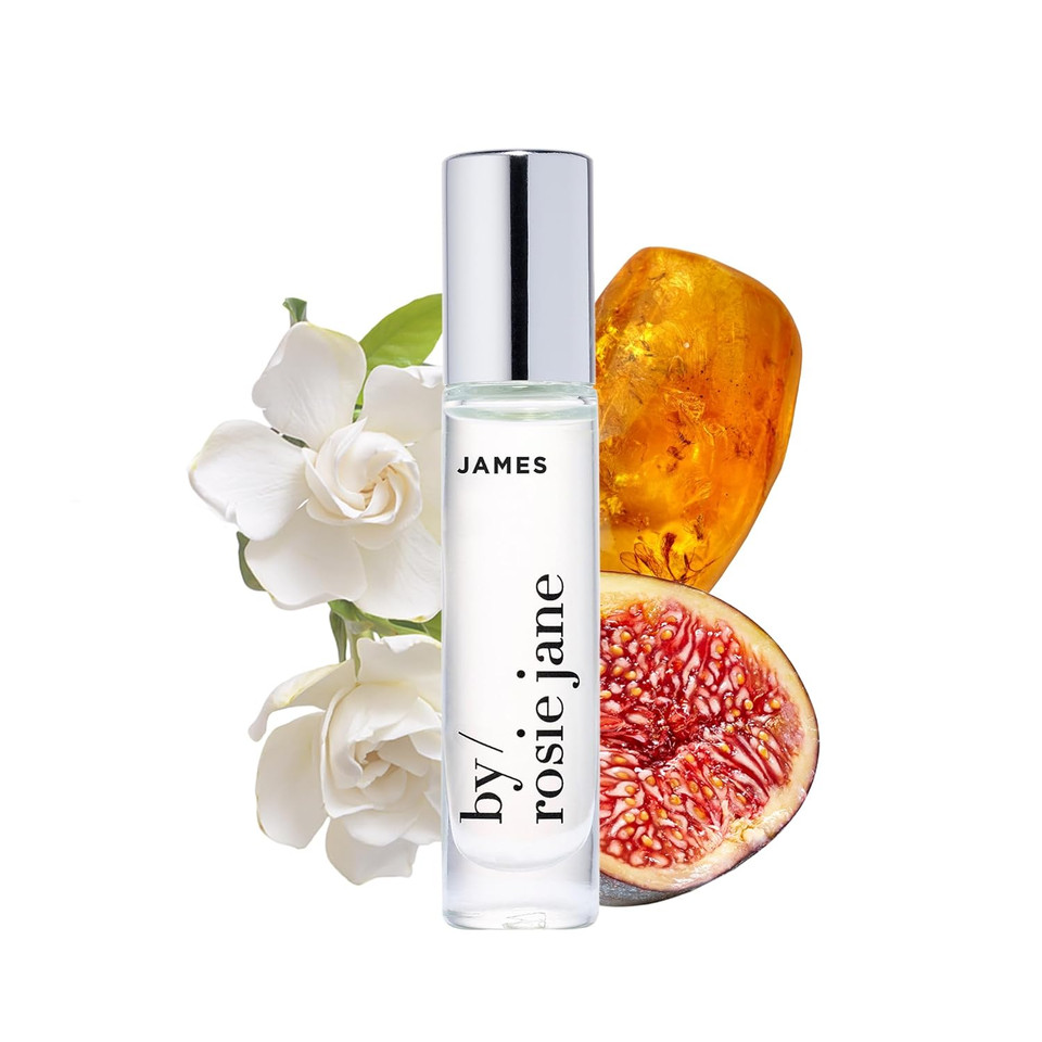 By Rosie Jane Fragrance Oil (James) - Clean Fragrance For Women - Essential Oil Vial With Notes Of Fig, Amber, Gardenia - Paraben-Free, Vegan, Cruelty-Free, Phthalate-Free (7.5Ml)
