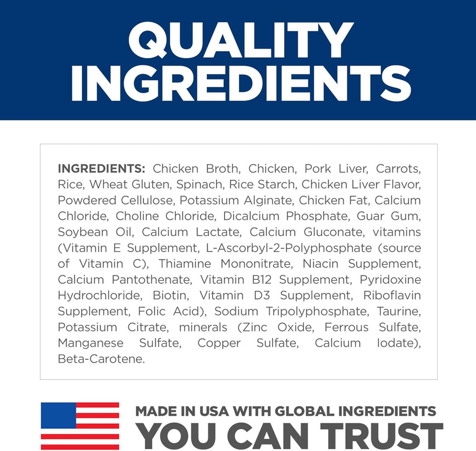 Hill'S Science Diet Adult 7+, Senior Adult 7+ Premium Nutrition, Wet Cat Food, Roasted Chicken & Rice Stew, 2.8 Oz Can, Case Of 24