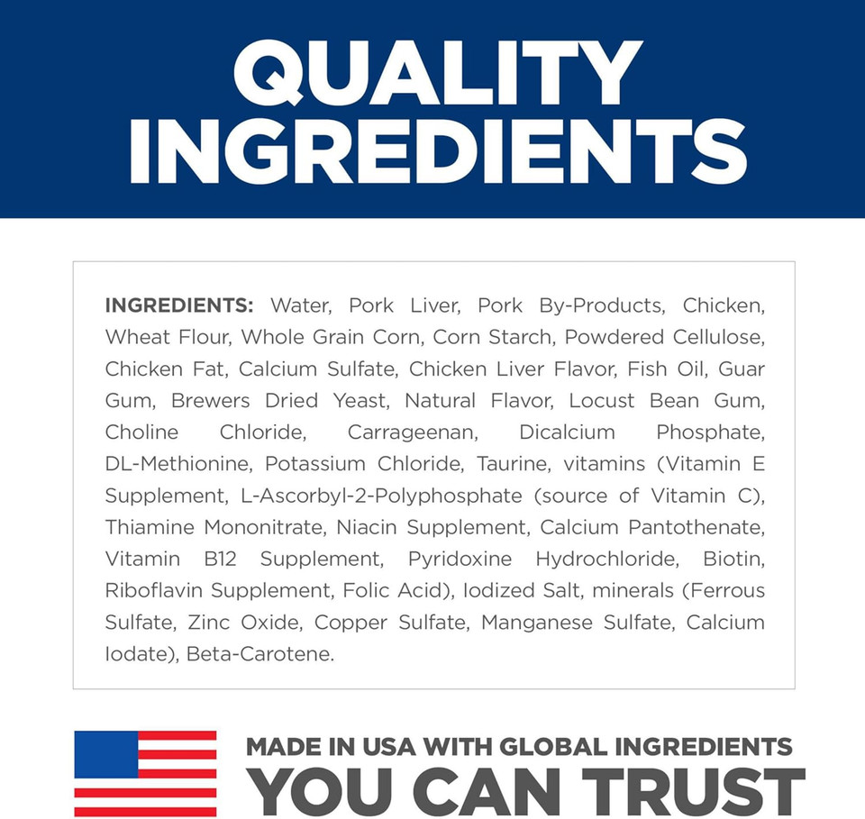 Hill'S Science Diet Adult 1-6, Adult 1-6 Premium Nutrition, Wet Cat Food, Liver & Chicken Minced, 5.5 Oz Can, Case Of 24