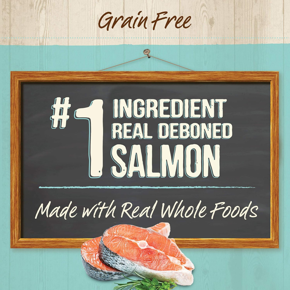 Merrick Purrfect Bistro Grain Free Premium Soft Canned Pate Adult Wet Cat Food, High Protein Salmon Recipe - (Pack Of 24) 5.5 Oz. Cans