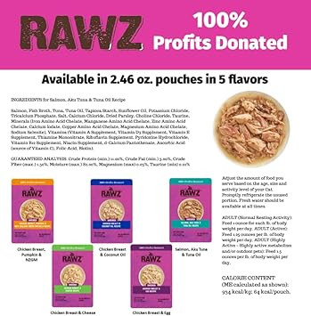 Rawzã¢Â® Chicken Breast & Cheese Recipe 8/2.46 Oz Pouches