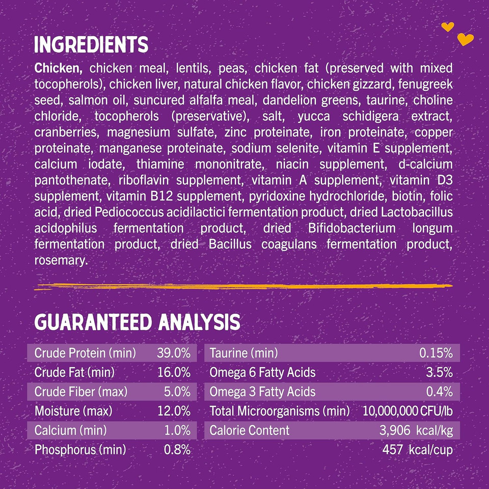 Stella & Chewy'S Raw Coated Premium Kibble Cat Food  Grain Free, Protein Rich Meals  Cage-Free Chicken Recipe  5 Lb. Bag