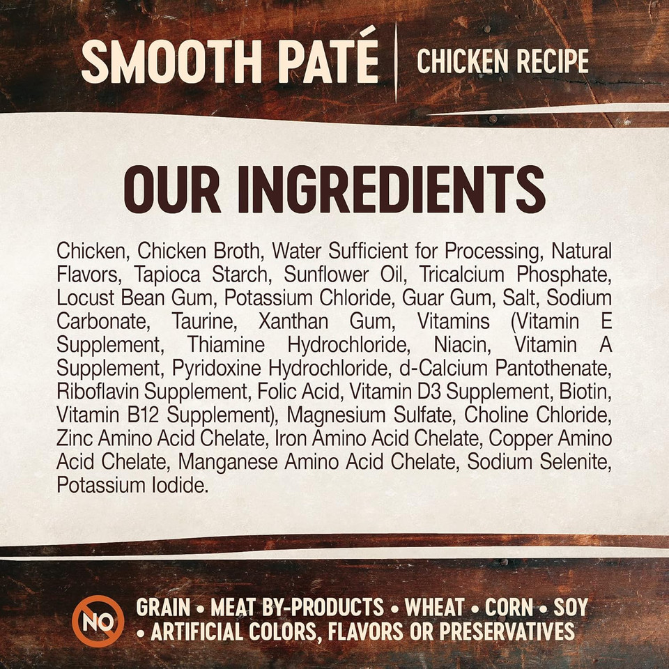 Wellness Core Tiny Tasters Wet Cat Food, Complete & Balanced Natural Pet Food, Made With Real Meat, 1.75-Ounce Pouch, 12 Pack (Adult Cat, Chicken Pate)