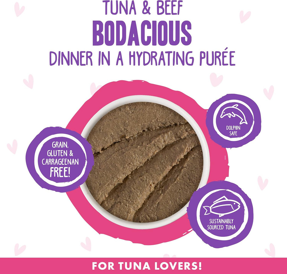 Weruva B.F.F. Play - Best Feline Friend Patã£Â© Lovers, Aw Yeah!, Tuna & Beef Bodacious With Tuna & Beef, 5.5Oz Can (Pack Of 8)