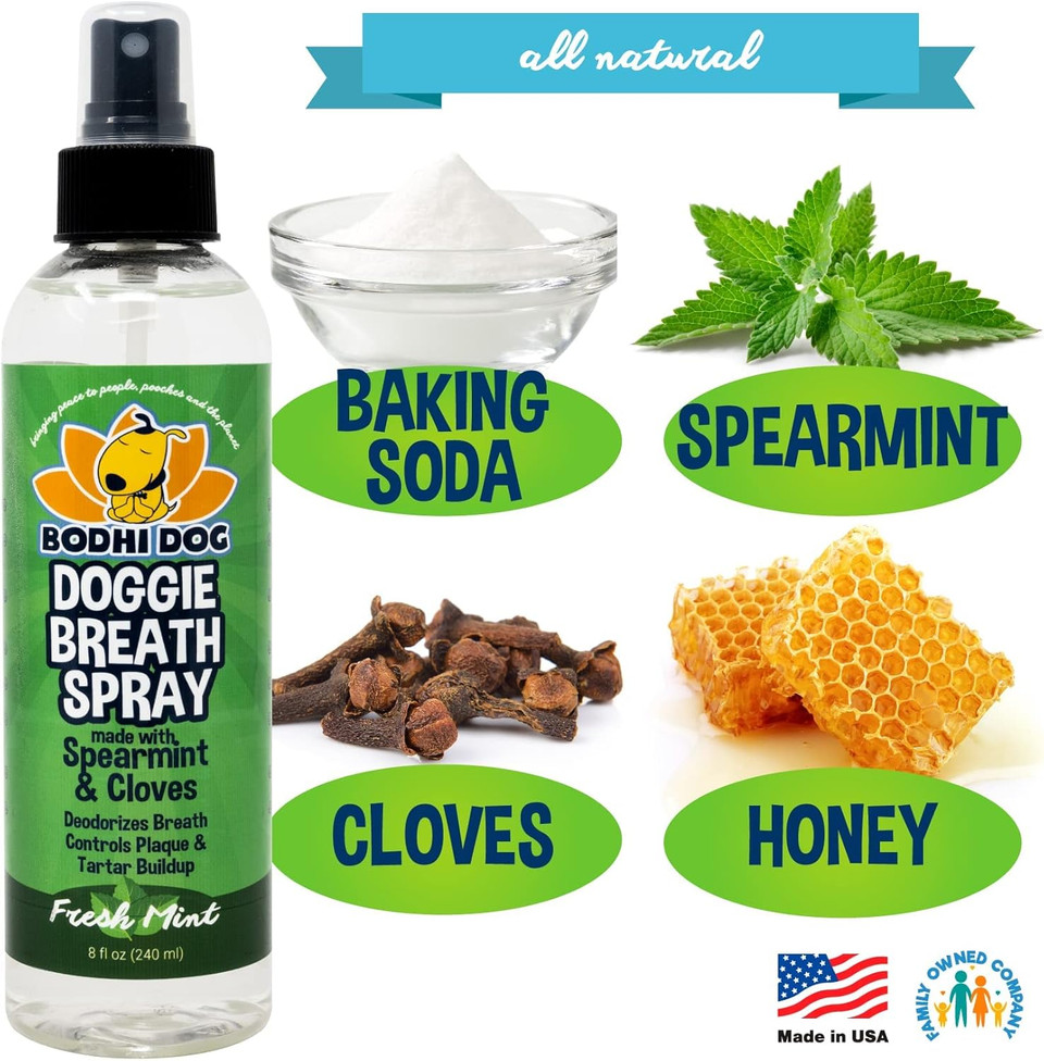Bodhi Dog Large Natural Dog Breath Freshener For Dogs Teeth And Healthy Gums | Best For Tartar Cleaning, Plaque Remover & Fresh Dental Oral Care