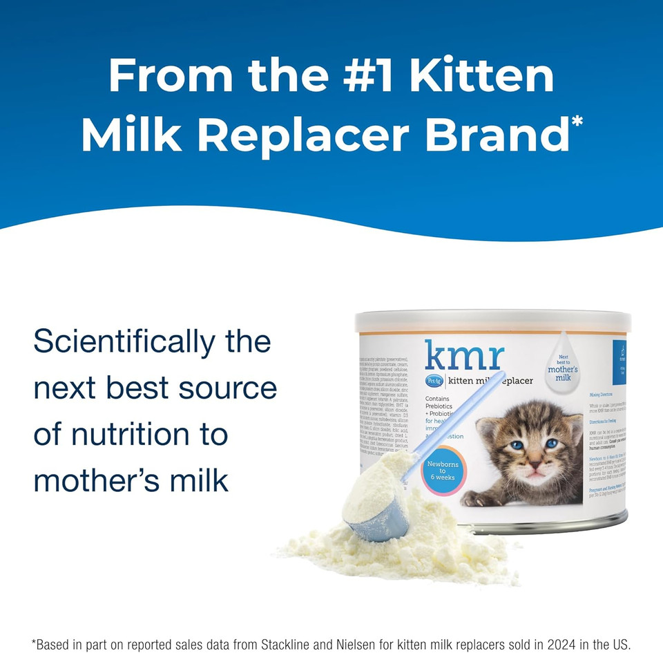 Pet-Ag Kmr Kitten Milk Replacer Powder - 6 Oz - Powdered Kitten Formula With Prebiotics, Probiotics & Vitamins For Kittens Newborn To Six Weeks Old - Easy To Digest Pet-Ag Kmr Kitten Milk Replacer Powder - 6 Oz - Powdered Kitten Formula With Prebiotics, Probiotics & Vitamins For Kittens Newborn To Six Weeks Old - Easy To Digest