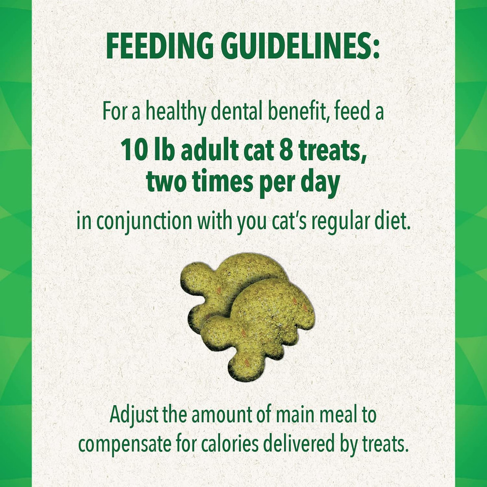 Greenies Feline Adult Natural Dental Care Cat Treats, Tempting Tuna Flavor, 4.6 Oz. Pouch Greenies Feline Adult Natural Dental Care Cat Treats, Tempting Tuna Flavor, 4.6 Oz. Pouch