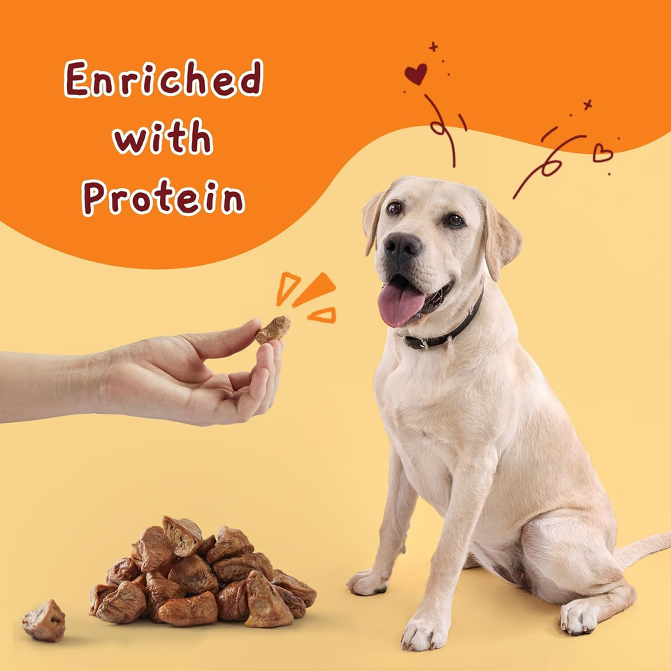 Jungle Calling Freeze Dried Cat Treats & Dog Snacks, Freeze Dried Raw Single Ingredient Chicken Hearts For Dogs & Cats, High Protein Pet Training Treats (Chicken Hearts, 2.3 Oz)
