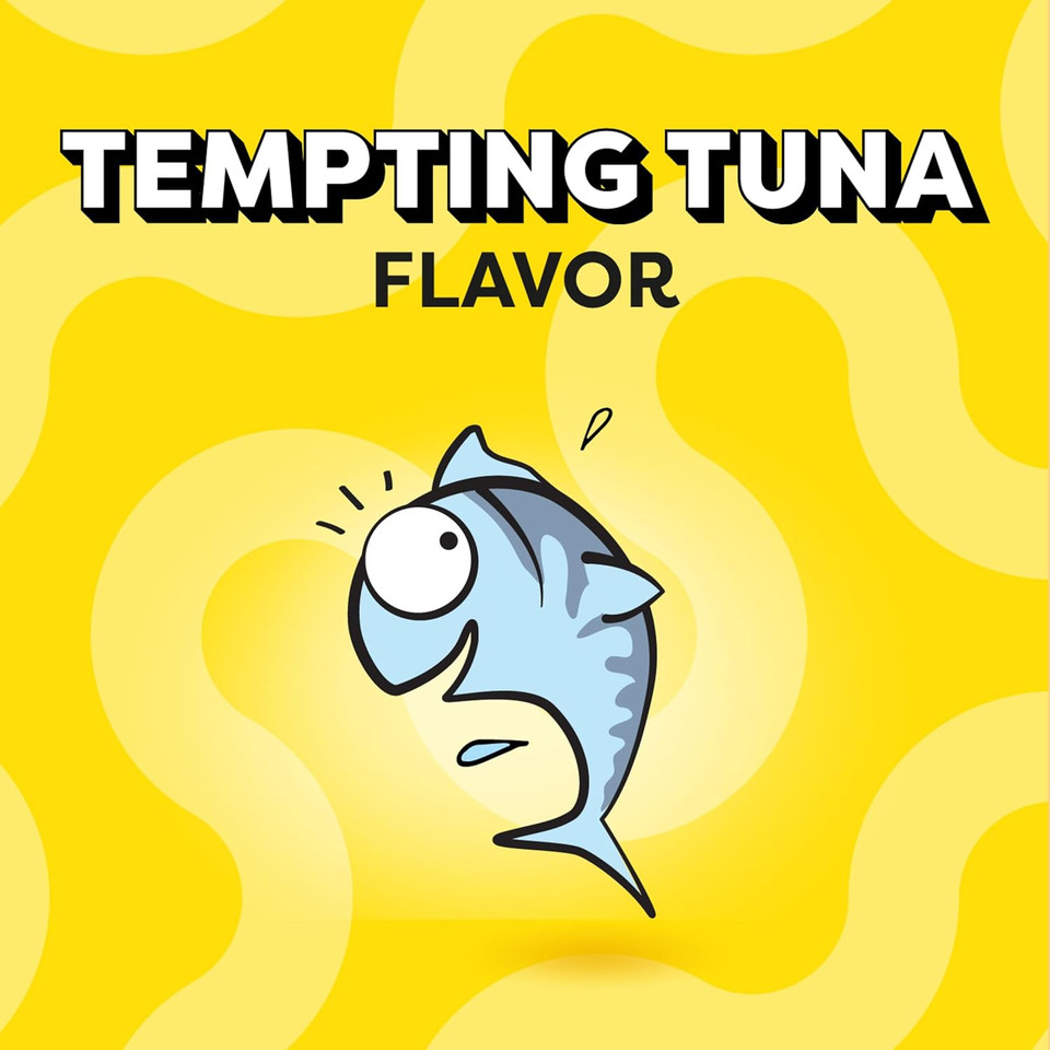 Temptations Jumbo Stuff Crunchy And Soft Cat Treats Tempting Tuna Flavor, 2.47 Oz. Pouch (Pack Of 12)