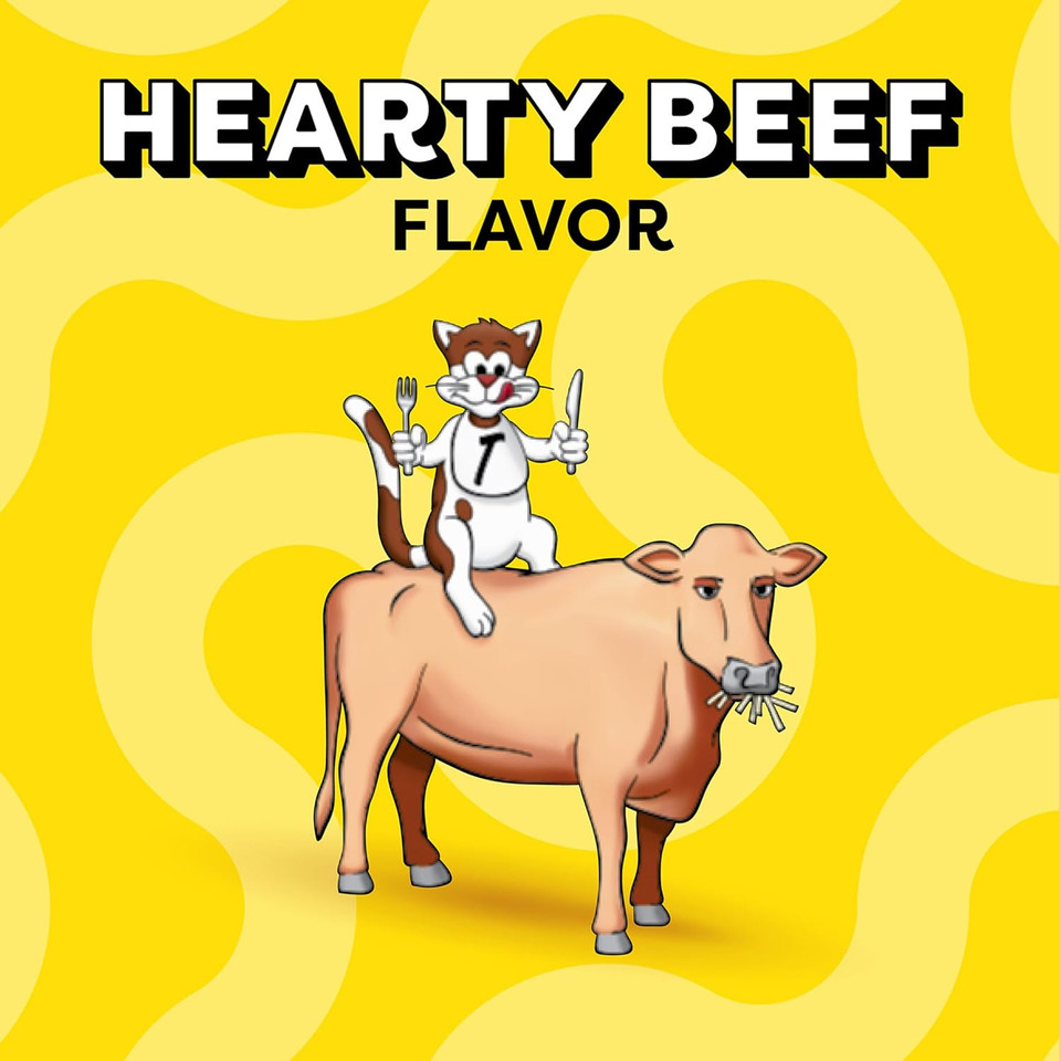 Temptations Classic Crunchy And Soft Cat Treats Hearty Beef Flavor, 6.3 Oz. Pouch (Pack Of 10)