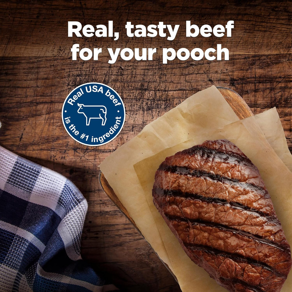 Blue Buffalo Nudges Jerky Cuts Dog Treats, Made In The Usa With Natural Ingredients, Steak, 10-Oz. Bag