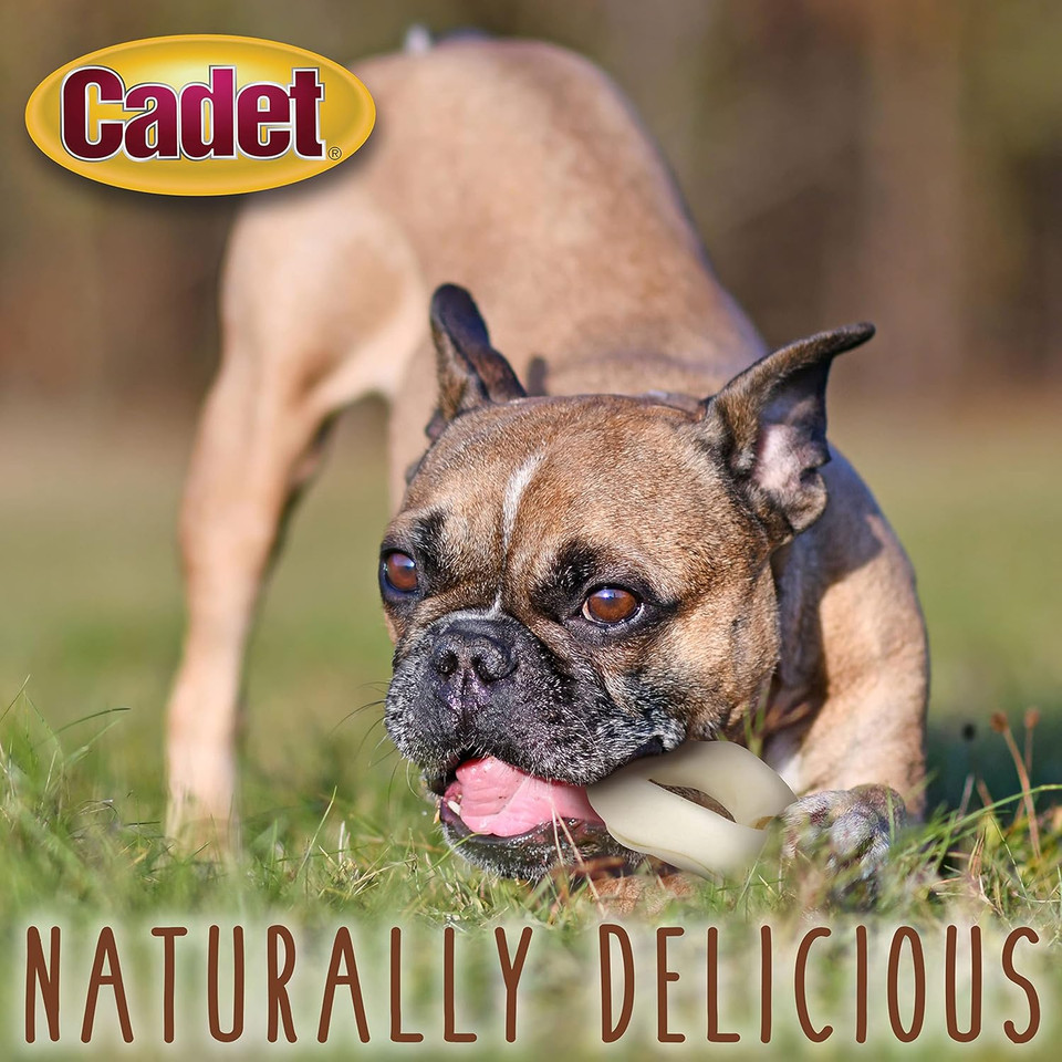 Cadet Premium Grade Beef Hide Donut For Dogs Donut Original 4" (1 Count)