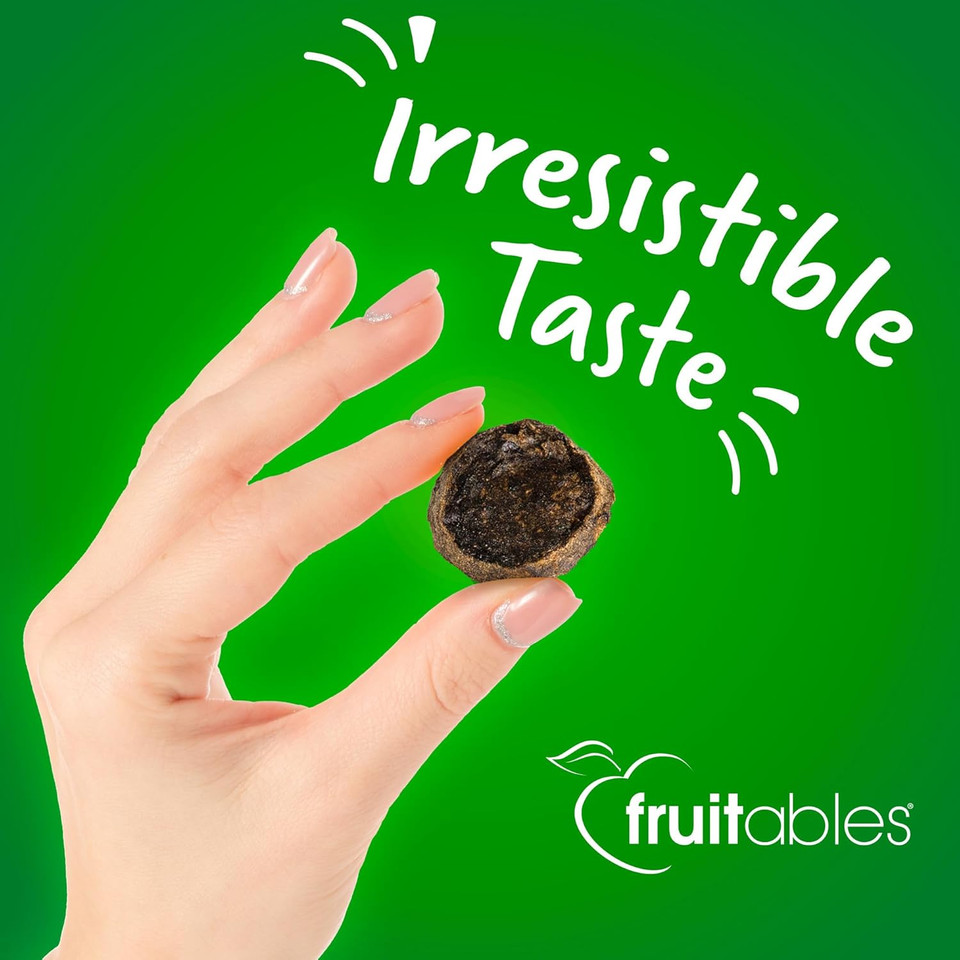 Fruitables Small Dog Treats  Whole Jerky Bites  Healthy Treats  Bacon & Apple Flavor  5 Ounces