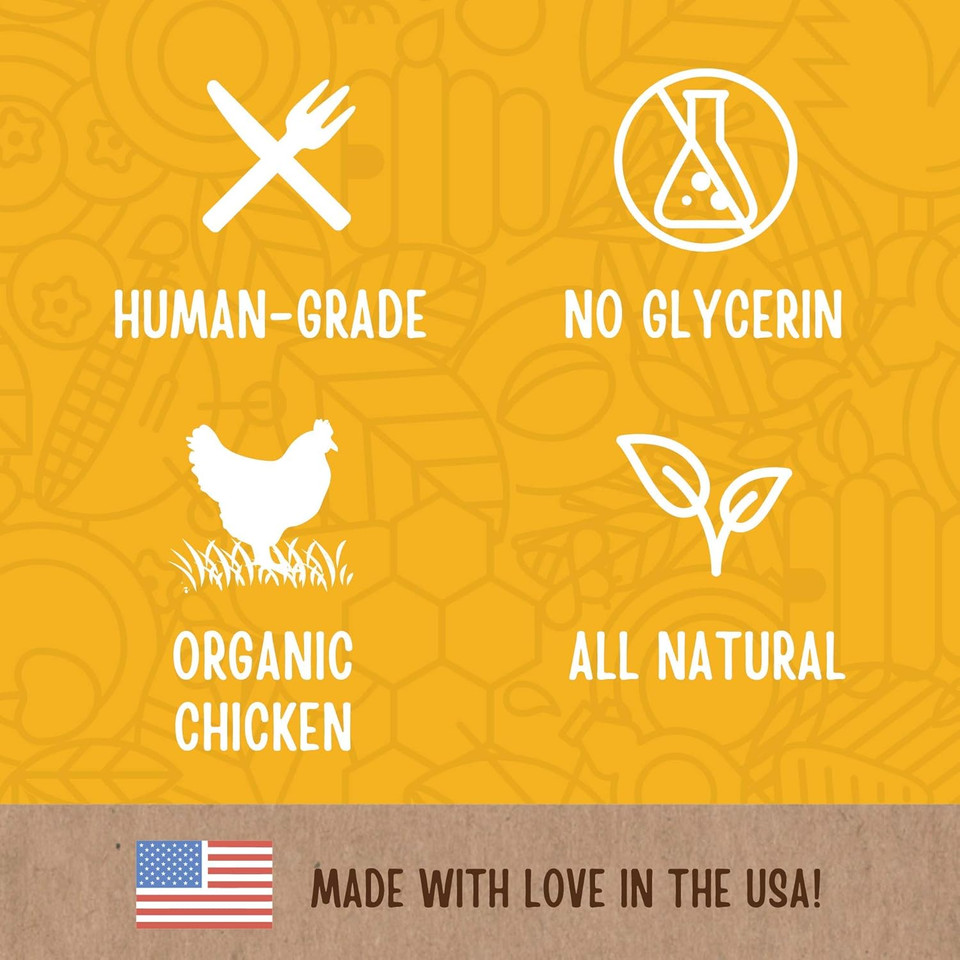 Full Moon Usda Organic Chicken Jerky Healthy All Natural Dog Treats Human Grade 32 Oz