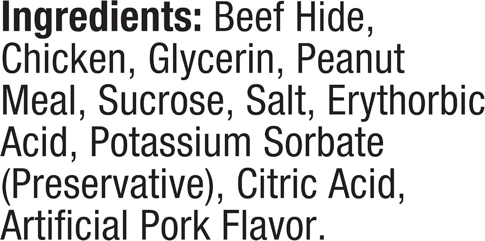 Good'N'Fun Triple Flavor Chips, Dog Chew Treats, Premium Chicken And Beef Hide Treats For Dogs, 4 Oz
