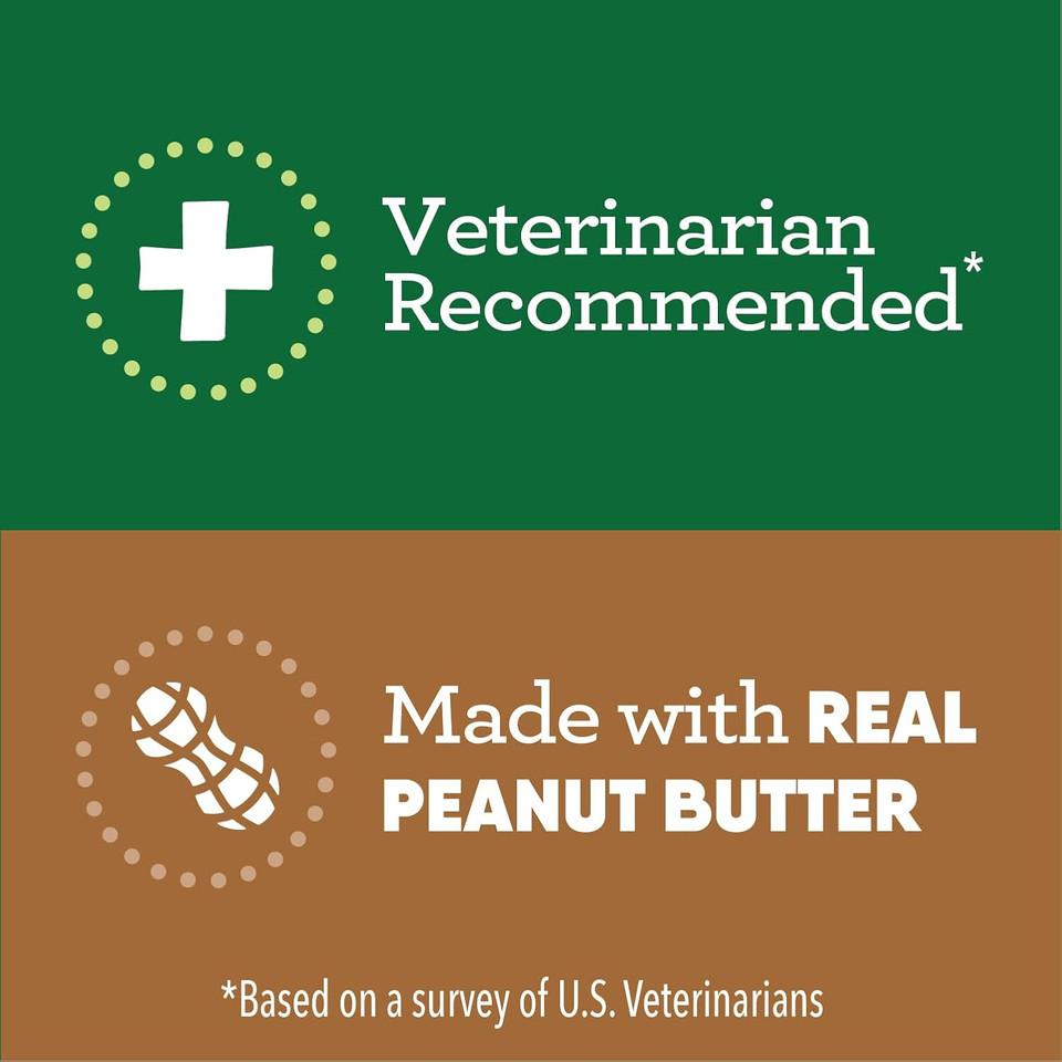 Greenies Pill Pockets For Dogs Tablet Size Natural Soft Dog Treats With Real Peanut Butter, 3.2 Oz. Pack (30 Treats)