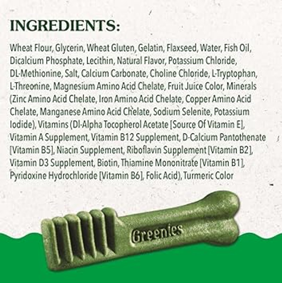 Greenies Puppy Teenie Size Natural Dental Dog Treats, 6 Oz. Pack (22 Treats)