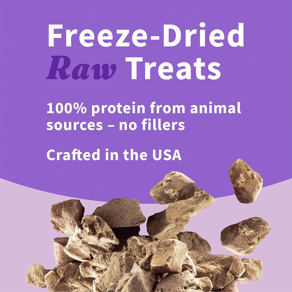 Halo Raw Beef Liver Recipe Freeze-Dried Dog & Cat Treats, 3-Oz Bag