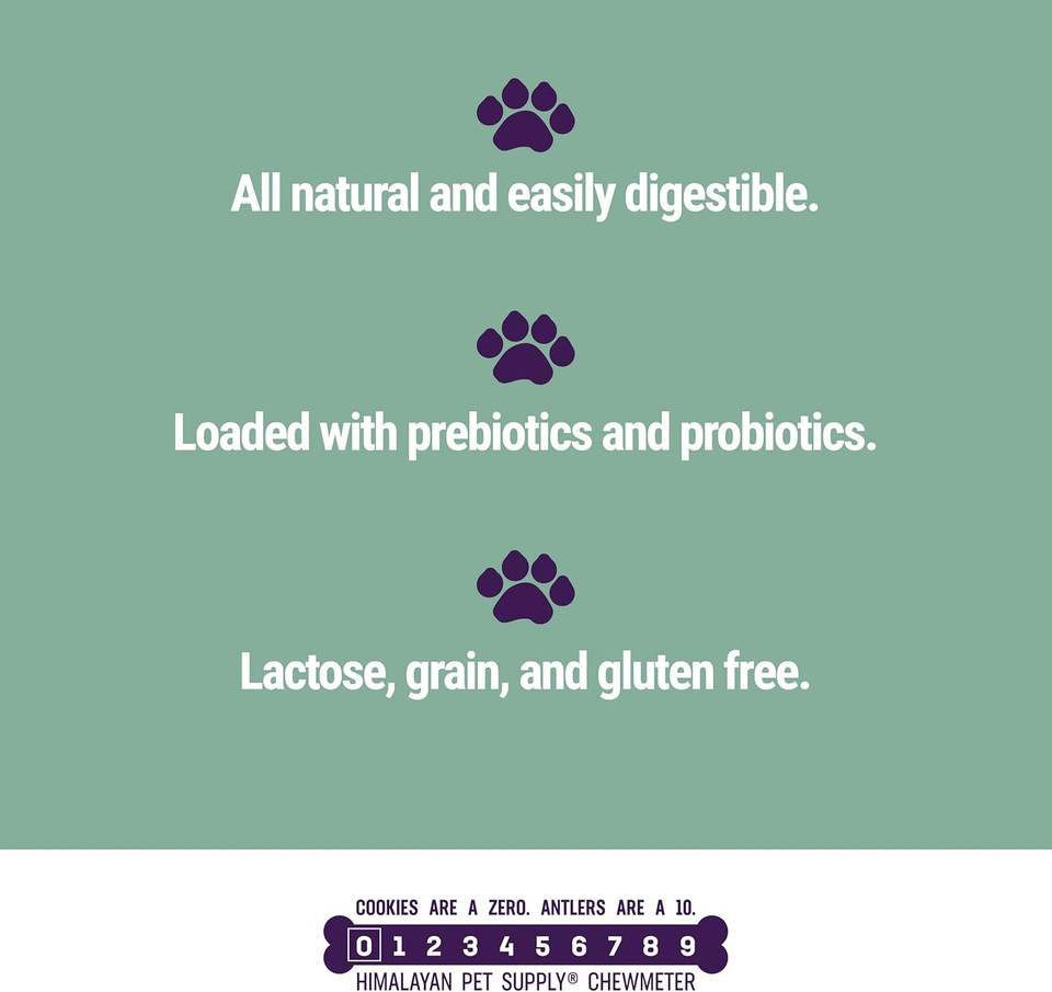 Himalayan Dog Chew Cubits With Yogurt | Natural Training Treat | Loaded With Prebiotics And Probiotics | No Crumbs - No Sticky Mess | Gluten - Lactose - Soy - Grain Free | 3.5 Oz Per Pouch